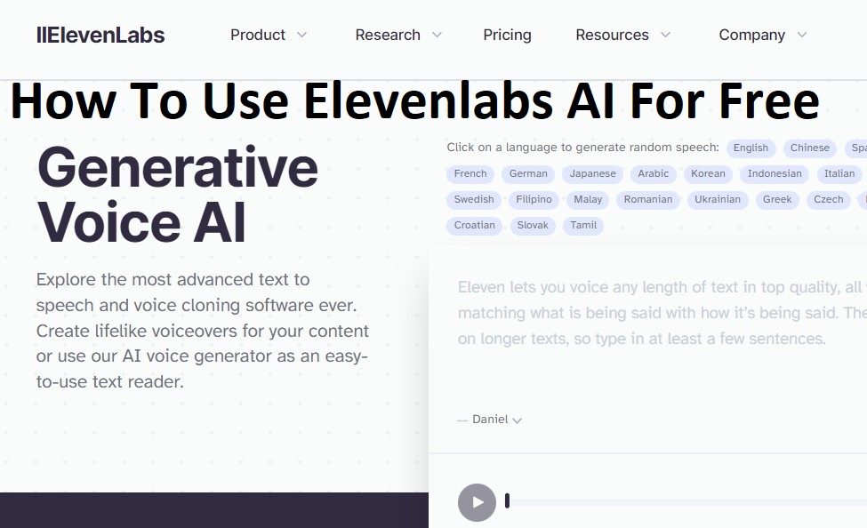 How To Use Elevenlabs AI For Free