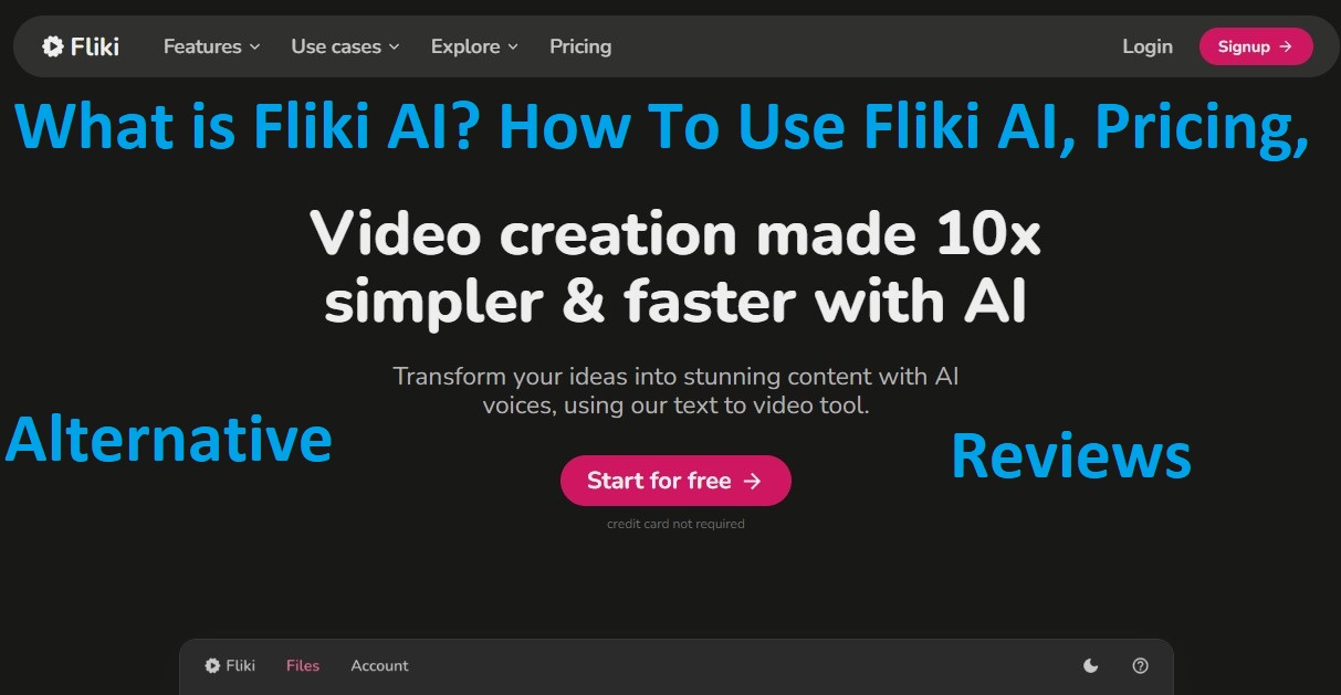 What is Fliki AI? How To Use Fliki AI, Pricing, Alternative, Reviews